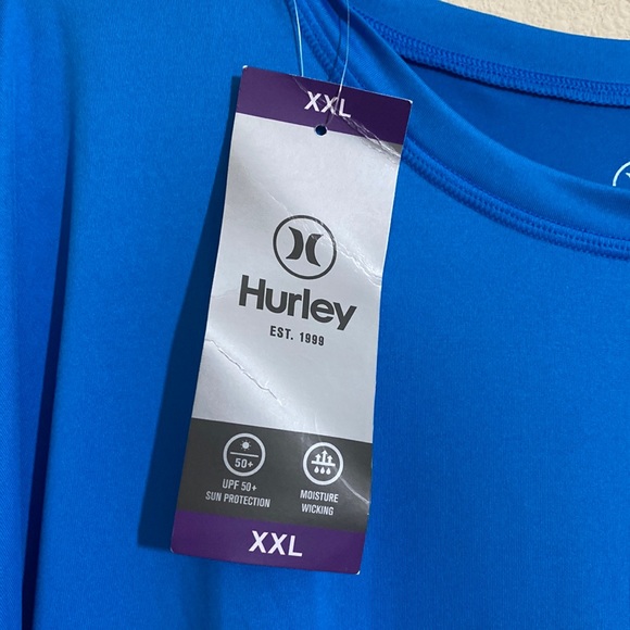 HURLEY Men’s Long Sleeve Shirt Moisture Wicking UPF 50 Protection Size XXL - Picture 5 of 6